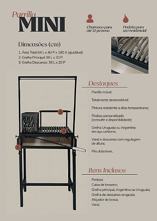 PARRILLA MINI COMPLETA