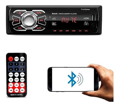 Som Automotivo First Option 6630bn Com Usb Bluetooth