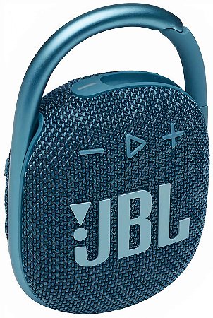 Caixa de Som Bluetooth JBL Clip 4 À Prova D'Água 10h de Bateria Azul
