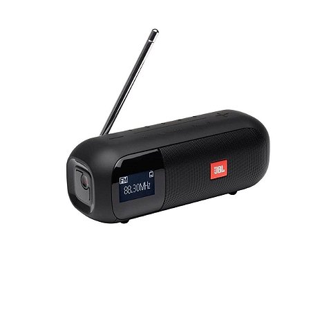 Caixa de Som Portátil Bluetooth JBL Tuner 2 FM Preto 12h de Bateria