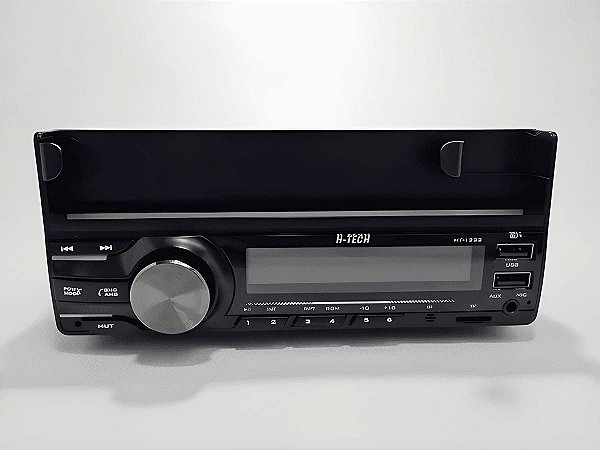 Som Automotivo Rádio H-Tech HT-1222 MP3/USB/SD/BT Com Suporte Para Celular