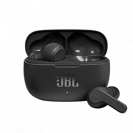 Fone De Ouvido Bluetooth JBL Wave 200TWS 20h De Bateria Preto