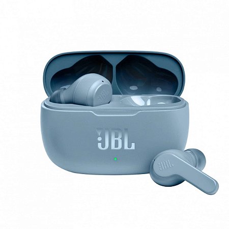 Fone De Ouvido Bluetooth JBL Wave 200TWS 20h De Bateria Azul