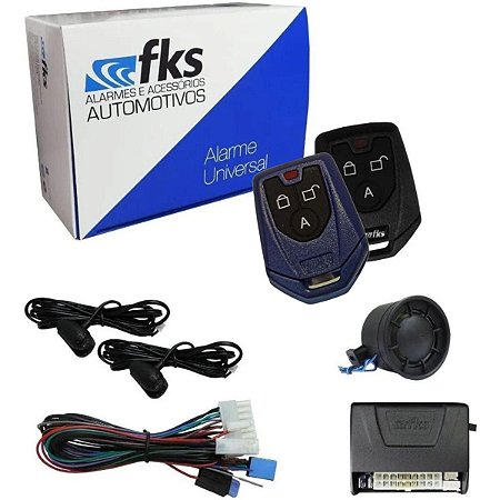 Alarme Automotivo FKS FK905 Universal Com 2 Controles Função Presença FK 905