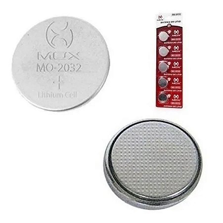 Bateria De Lítio Botão 3v Cartela Com 5 Mox Mo-cr2032
