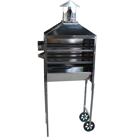 Carrinho Para Espetinhos Em Inox 60cm Churrascos Ambulantes