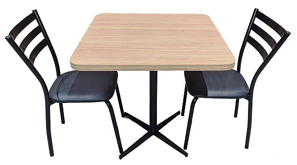 Conjunto com 1 Mesa e 2 Cadeiras - Mesas e Cadeiras para Restaurante REF 7000