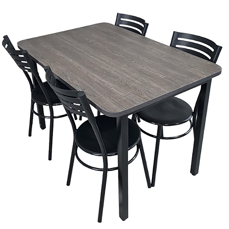 Conjunto com 1 Mesa e 4 Cadeiras - Mesas e Cadeiras para Restaurante REF 6020