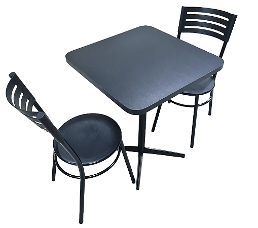 Conjunto com 1 Mesa e 2 Cadeiras - Mesas e Cadeiras para Restaurante REF 7010
