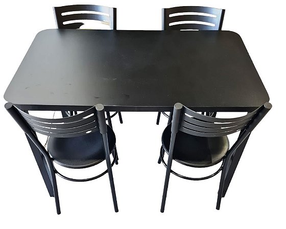 Conjunto com 1 Mesa e 4 Cadeiras - Mesas e Cadeiras para Restaurante REF 6140