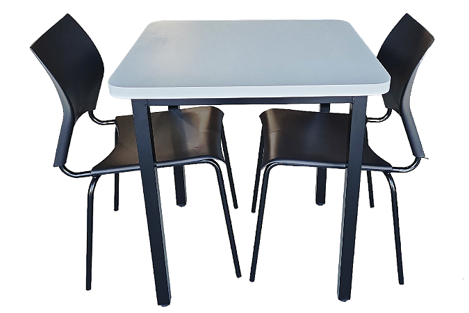 Conjunto com 1 Mesa e 2 Cadeiras - Mesas e Cadeiras para Restaurante REF 7030