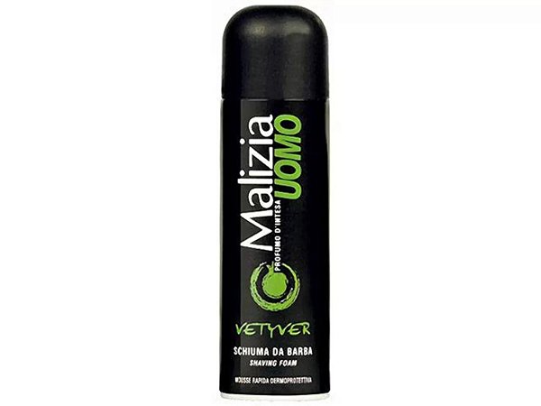 Espuma para Barbear Malizia Vetyver Shaving Foam - 300ml