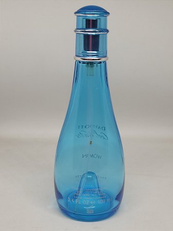 Frasco de Perfume Vazio Importado Cool Water Woman Davidoff 100ml