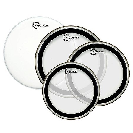 Kit de Peles Para Tom Performance II 10", 12", 16"  e Caixa Texture Coated 14"