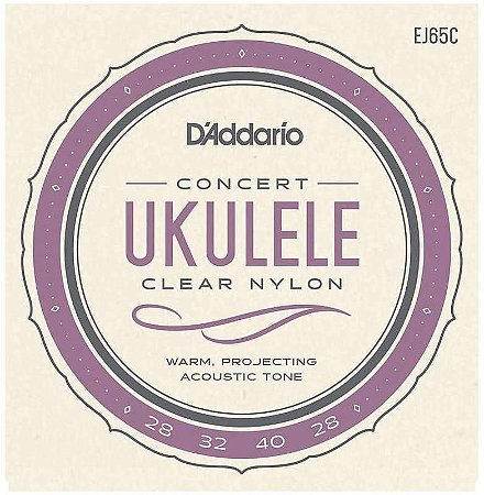 Encordoamento D'Addario EJ65C Ukulele Concert 28-32-40-28