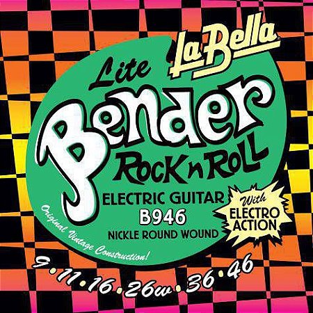EM BREVE: Encordoamento La Bella Guitarra Bender 9-46