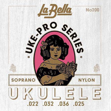 Encordoamento La Bella Ukulele Uke-Pro Soprano 22-25