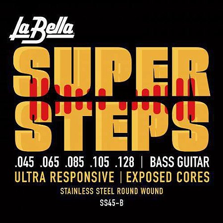 Encordoamento La Bella Baixo 5 Cordas Super Steps Std 45-128