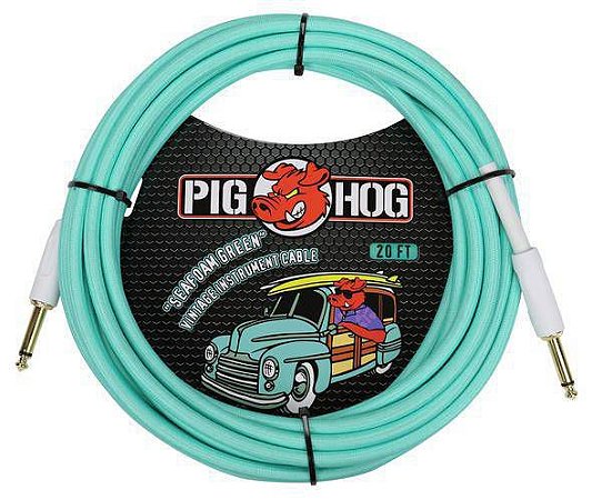 Cabo Pig Hog Seafoam Green para Instrumento 6 metros