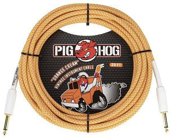 Cabo Pig Hog Orange Crème para Instrumento 6 metros