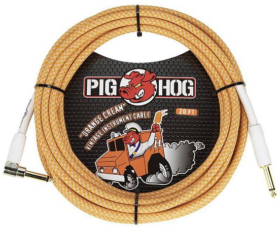 Cabo Pig Hog Orange Crème para Instrumento 6 metros, Plug L
