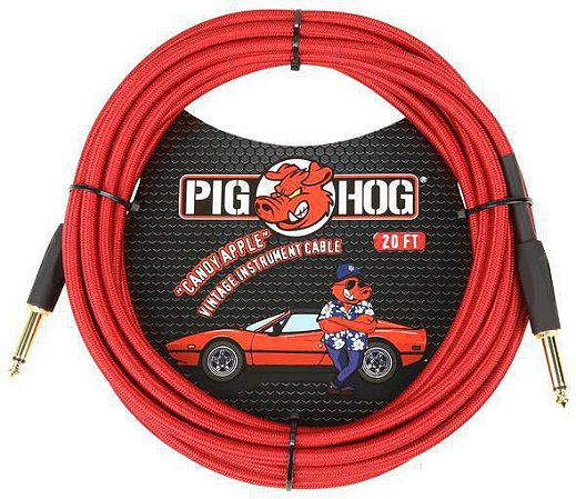 EM BREVE: Cabo Pig Hog Candy Apple Red para Instrumento 6 metros