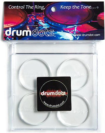 Abafador DrumDots Original para Tambores,Pacote com 4