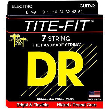 Encordoamento DR Strings Tite-Fit Guitarra 7 Cordas 9-52