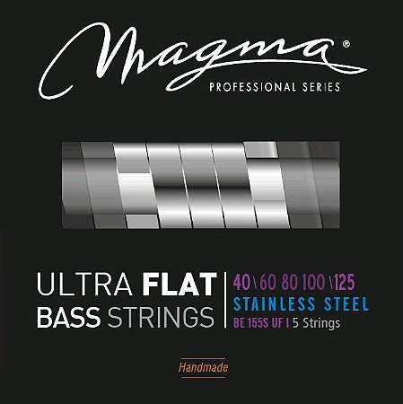 Encordoamento Magma Ultra Flat Baixo 5 Cordas 40-125, Aço