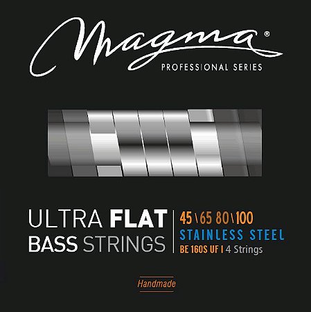 EM BREVE: Encordoamento Magma Ultra Flat Baixo 4 Cordas 45-100, Aço