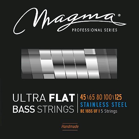 EM BREVE: Encordoamento Magma Ultra Flat Baixo 5 Cordas 45-125, Aço