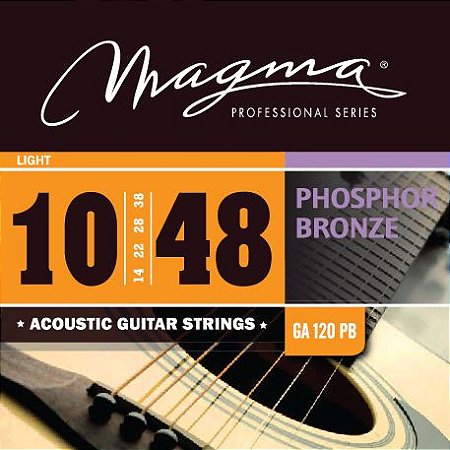 Encordoamento Magma GA120PB Violão Aço 10-48 Phosphor Bronze