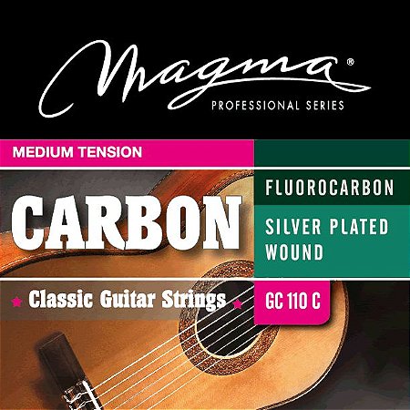 Encordoamento Magma GC110C Violão Nylon Tensão Média, Carbono