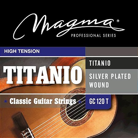 Encordoamento Magma GC120T Violão Nylon Tensão Alta, Titânio