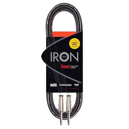 Cabo KWC Iron Silent Instrumento P10 Reto 3 mts