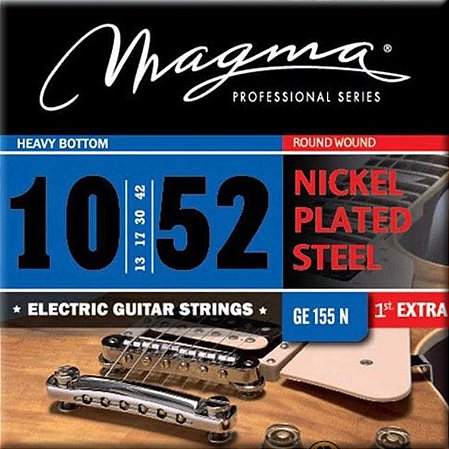 Encordoamento Magma GE155N Guitarra 10-52 Aço Níquel, HB