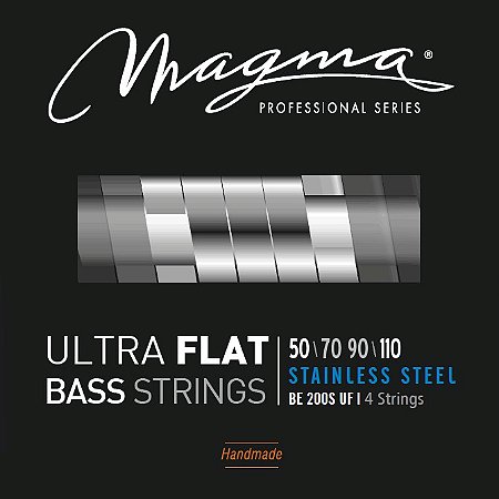 Encordoamento Magma Ultra Flat Baixo 4 Cordas 50-110, Aço Inox