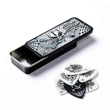 EM BREVE: Palheta James Hetfield JPH 88mm Dunlop Lata Com 6 Un
