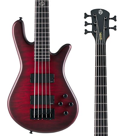 Baixo NS Pulse II 5 Cordas - Black Cherry Matte