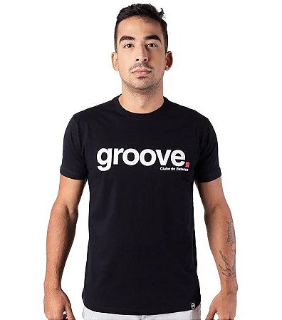Camiseta Groove Preta Lisa - XG