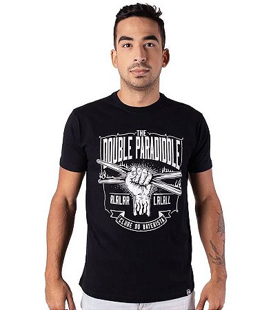 Camiseta The Double Paradiddle Preta - G