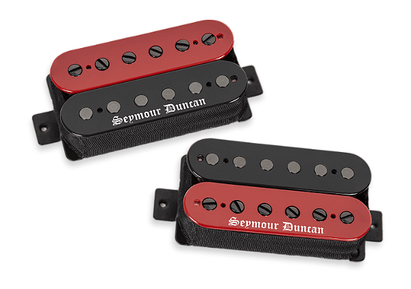Captador Seymour Duncan (Par) Black Winter, HB Red/Blk Zebra