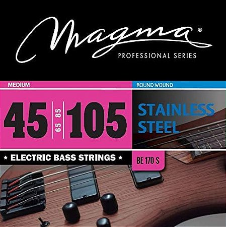 EM BREVE: Encordoamento Magma BE170S Baixo 4 Cordas 45-105, Aço Inox