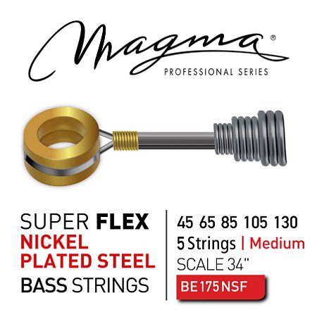 Encordoamento Magma NPS SUPER FLEX Baixo 5 Cordas 45-130, Niquel