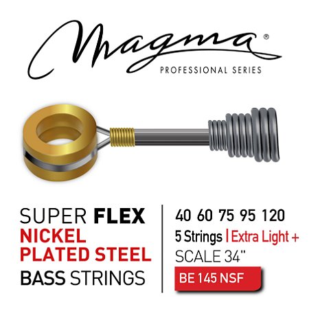 Encordoamento Magma NPS SUPER FLEX Baixo 5 Cordas 40-120, Niquel