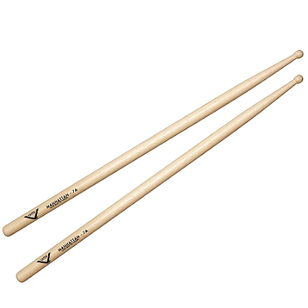 Baqueta Vater American Hickory Drumsticks - Manhattan 7A - Wood Tip