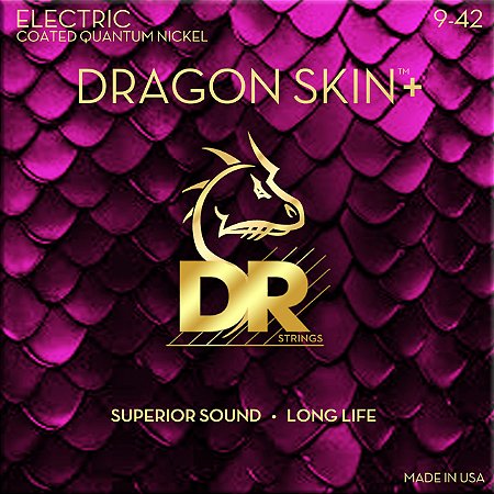 EM BREVE: Encordoamento DR Strings Dragon Skin+ Guitarra 9-42 Lite