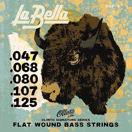 EM BREVE: Encordoamento La Bella Olinto Flats para Contrabaixo 5 Cordas - Aço Inóx