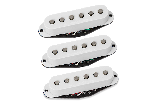 Captador Seymour Duncan (3) Guitarra Hot Chicken Strat Branco