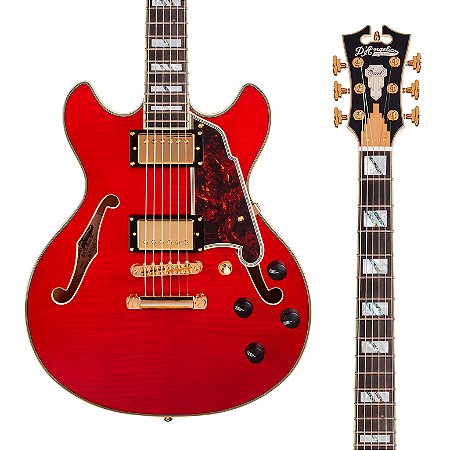 EM BREVE: Guitarra D’Angelico Excel Mini DC, Cherry, Hardshell Case